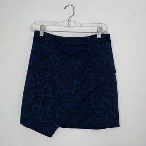 Express Mini Folded Skirt Navy